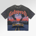 Godspeed Sunset Boulevard T-Shirt In Grey Wash