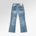Godspeed Double pocket Flared Cargo Denim (Blue)