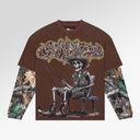 Godspeed Gone Fishing Layered T-shirt In Brown