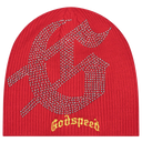 Godspeed Studded Beanie In Red