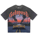 Godspeed Sunset Boulevard T-Shirt In Grey Wash