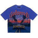Godspeed Sunset Boulevard T-Shirt In Royal Blue