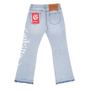 Godspeed OG Logo Flared Denim Printed Blue
