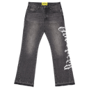 Godspeed OG Logo Flared Denim Stitched In Grey Wash