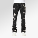 Guapi Obsidian Black Vintage Stars Denim