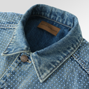 Birth Of A Royal Child 20K Diamond Vine Denim Jacket In Blue