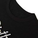 Birth Of A Royal Child Pearl Patchwork T-Shirt In Black