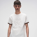 Birth Of A Royal Child Pearl Patchwork T-Shirt In White