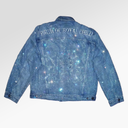 Birth Of A Royal Child 20K Diamond Vine Denim Jacket In Blue
