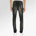 Ksubi Van Winkle Tarr Repair Jeans In Black