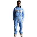 Elite State Blue Rhinestone Premium Mens Fleece Set