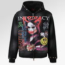 Lost Intricacy Black Front Page Zip Up Hoodie