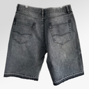 Lost Intricacy Snake Denim Shorts In Black