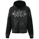Lost Intricacy Rhinestone Hoodie In Black For Men