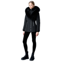 Mackage ADALI-BX Down coat with blue fox fur Signature Mackage Collar