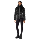 Mackage MADALYN-GLO High-Gloss Down Jacket With Removable Hood In Black
