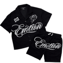 Mixed Emotions Black Signature Short Set