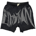 Mixed Emotions Black ‘Wild’ Rhinestone Shorts