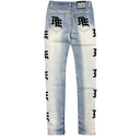 Mixed Emotions Monogram Denim Light Blue Wash