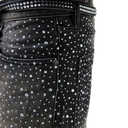 BIRTH OF ROYAL CHILD 3D Printing Washed 20k Swarovski Diamond Boro Denim Black