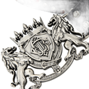 BIRTH OF ROYAL CHILD Lion Medal Leather Belt "Black"