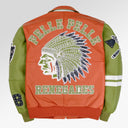 Pelle Pelle Renegades Jacket In Orange/Light Green
