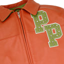 Pelle Pelle Renegades Jacket In Orange/Light Green