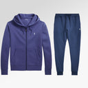 Polo Ralph Lauren Double-Knit Suit In Blue Heather
