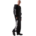 RTA Black Metal Road To Awe Sweatsuit In Black/White