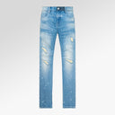 RTA Clayton Skinny Jean Medium Blue Painted
