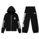 RTA Black Metal Road To Awe Sweatsuit In Black/White