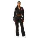 True Religion Cherry Shrunken Zip Up Sweatsuit