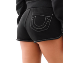 True Religion Big T Sweat Short In Black