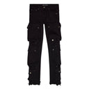 Valabasas "Cliff Jump" Black Cargo Jeans