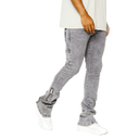 Valabasas Fargos Stacked Flare Jean in Grey Wash