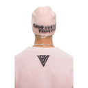 Valabasas  Triage Mohair Black and Pink Beanie