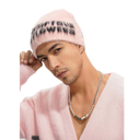 Valabasas  Triage Mohair Black and Pink Beanie