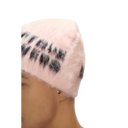 Valabasas  Triage Mohair Black and Pink Beanie