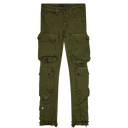 Valabasas "Cliff Jump" Olive Cargo Jeans