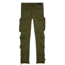 Valabasas "Cliff Jump" Olive Cargo Jeans