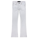 Valabasas "Mr. Stacked" Flare Jean In White