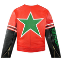 Vanson Leathers Star Jacket In Red & Green
