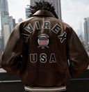 Avirex Icon Jacket In Brown