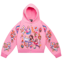 We Are Righteous Risen King Cropped Zip (Pink)