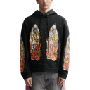 Who Decides War "Faded Flame Glass" Coal Rhinestone Hoodie
