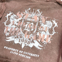 Saints Mocha Rhinestones Washed Premium Kids Hoodie