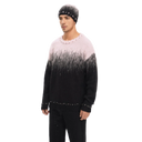 Valabasas  Arranged Black Mohair Crewneck