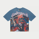 Godspeed Grandslam T-Shirt In Navy Wash