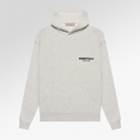 Kids Essentials Fear Of God Pullover Hoodie In Light Oatmeal