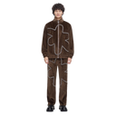 Valabasas Eden Velour Suit in Brown